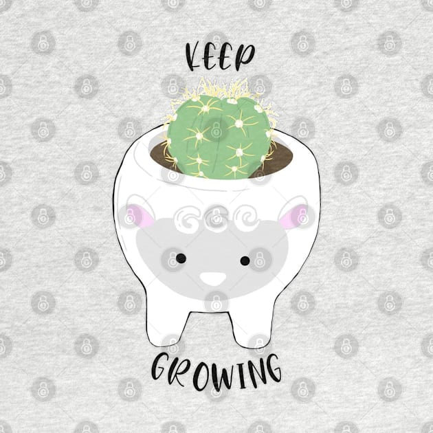 keep growing cactus sheep by skgraphicart89